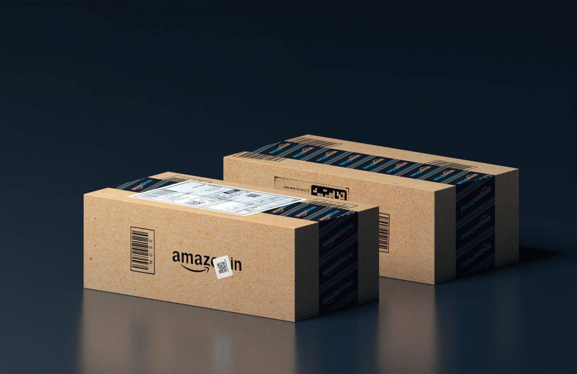 Two Amazon boxes.